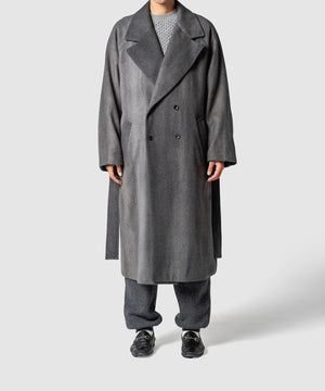 GRADATION WOOL MELTON COAT