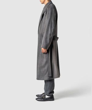 GRADATION WOOL MELTON COAT
