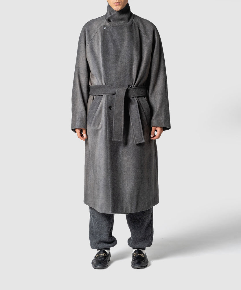 GRADATION WOOL MELTON COAT
