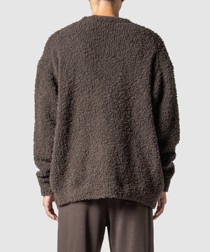 FUR WOOL KNIT CARDIGAN