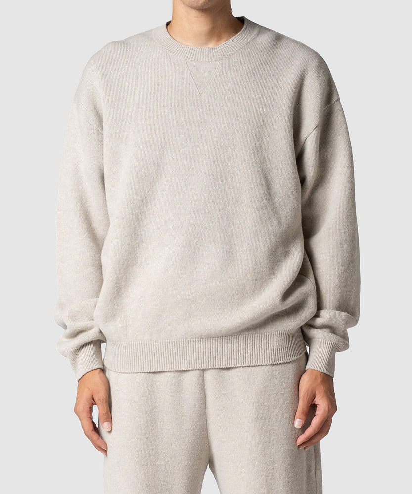 WOOL TERRY SWEATER