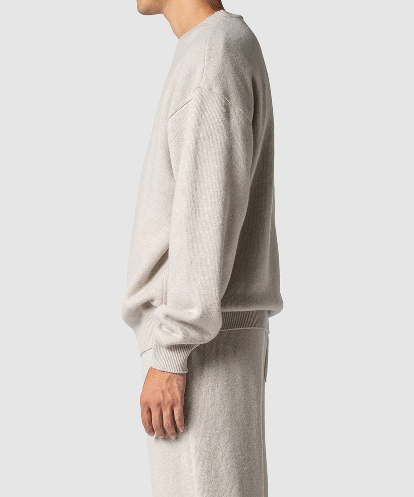 WOOL TERRY SWEATER