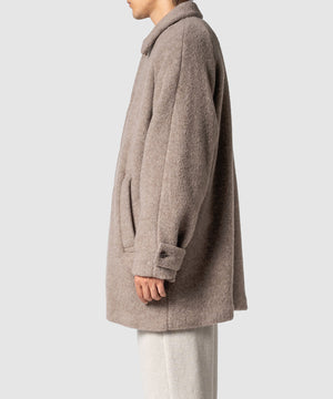 WOOL FLEECE MELTON COAT