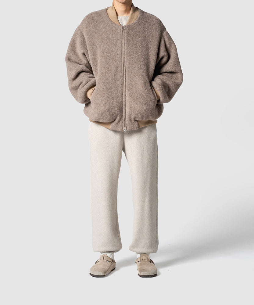 WOOL FLEECE MELTON JKT
