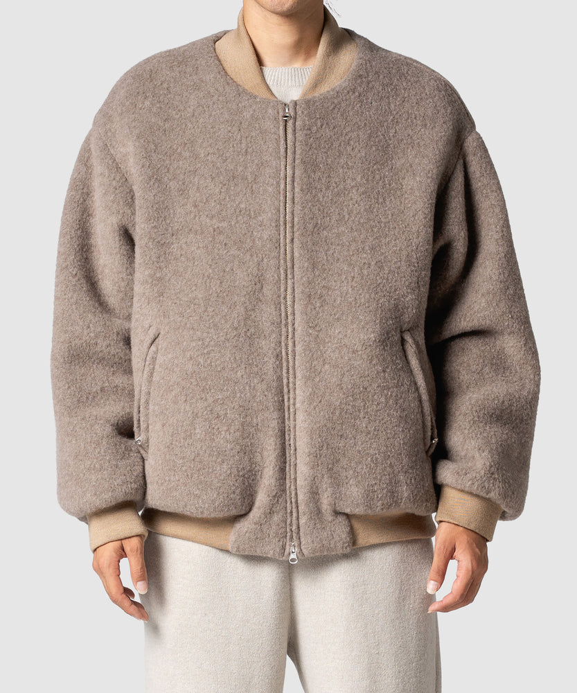 WOOL FLEECE MELTON JKT