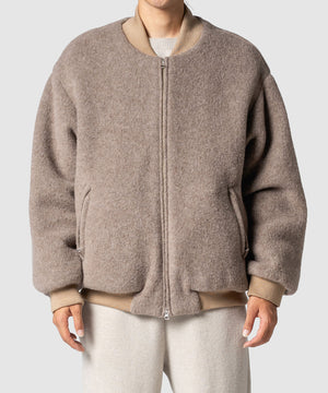 WOOL FLEECE MELTON JKT