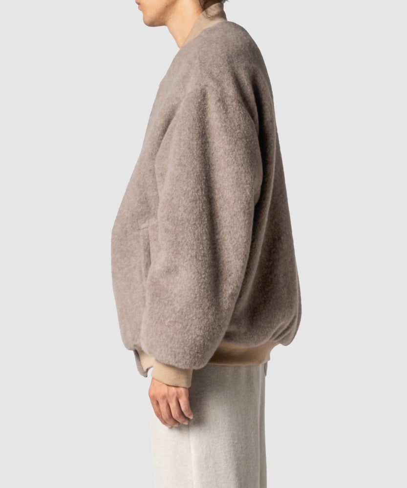 WOOL FLEECE MELTON JKT