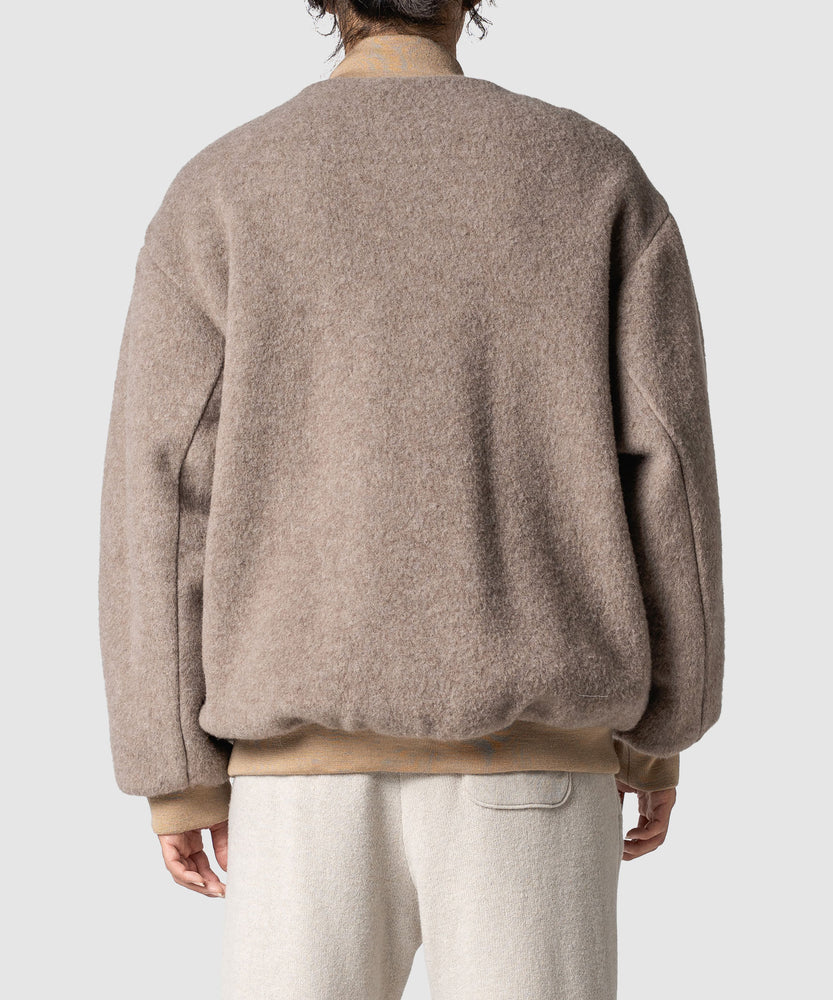 WOOL FLEECE MELTON JKT