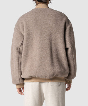 WOOL FLEECE MELTON JKT