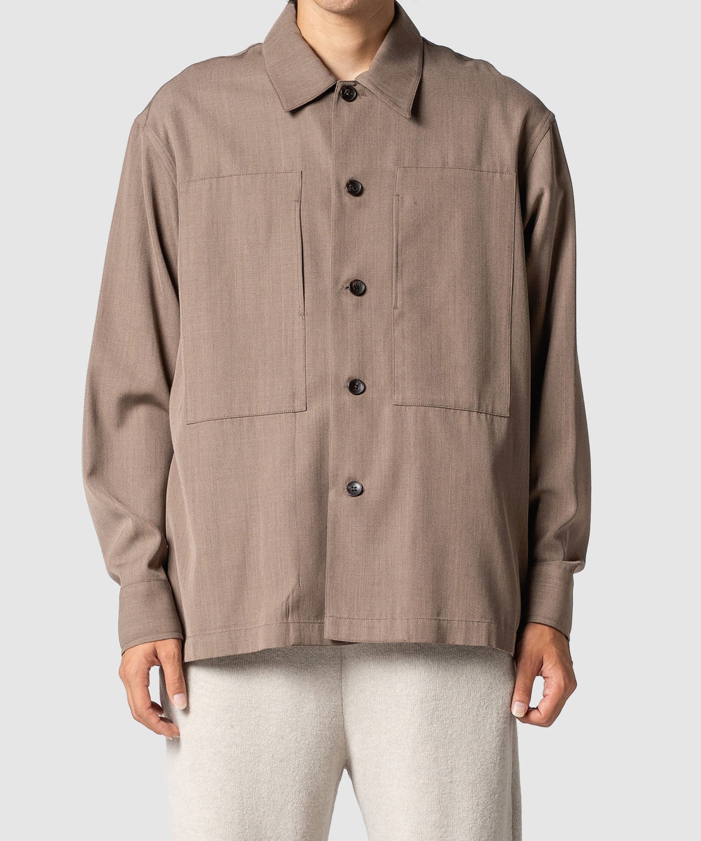 CLEAR WOOL TWILL JACKET