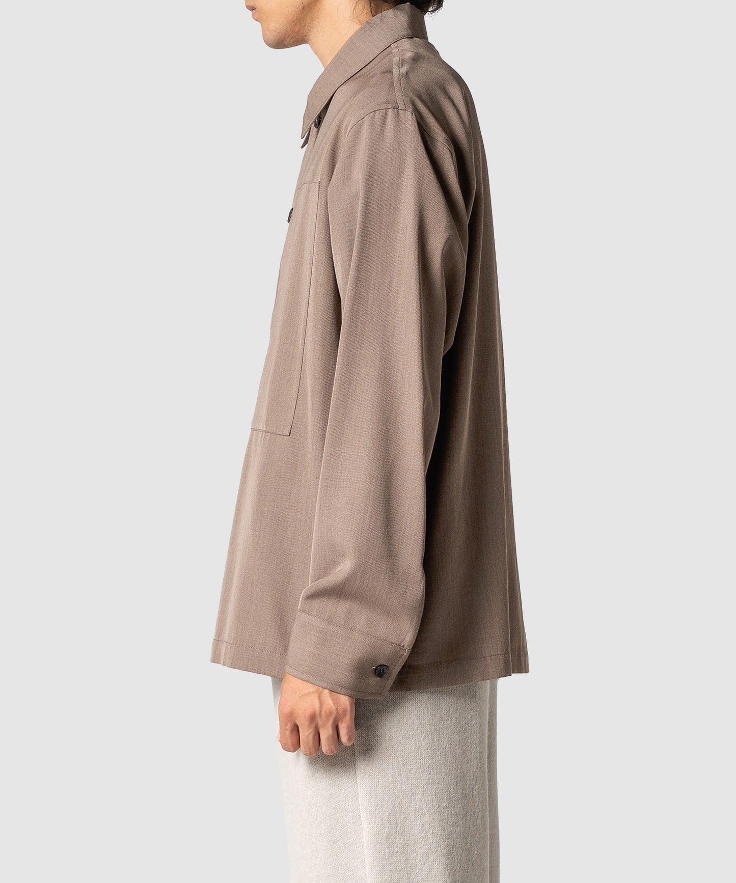 CLEAR WOOL TWILL JACKET