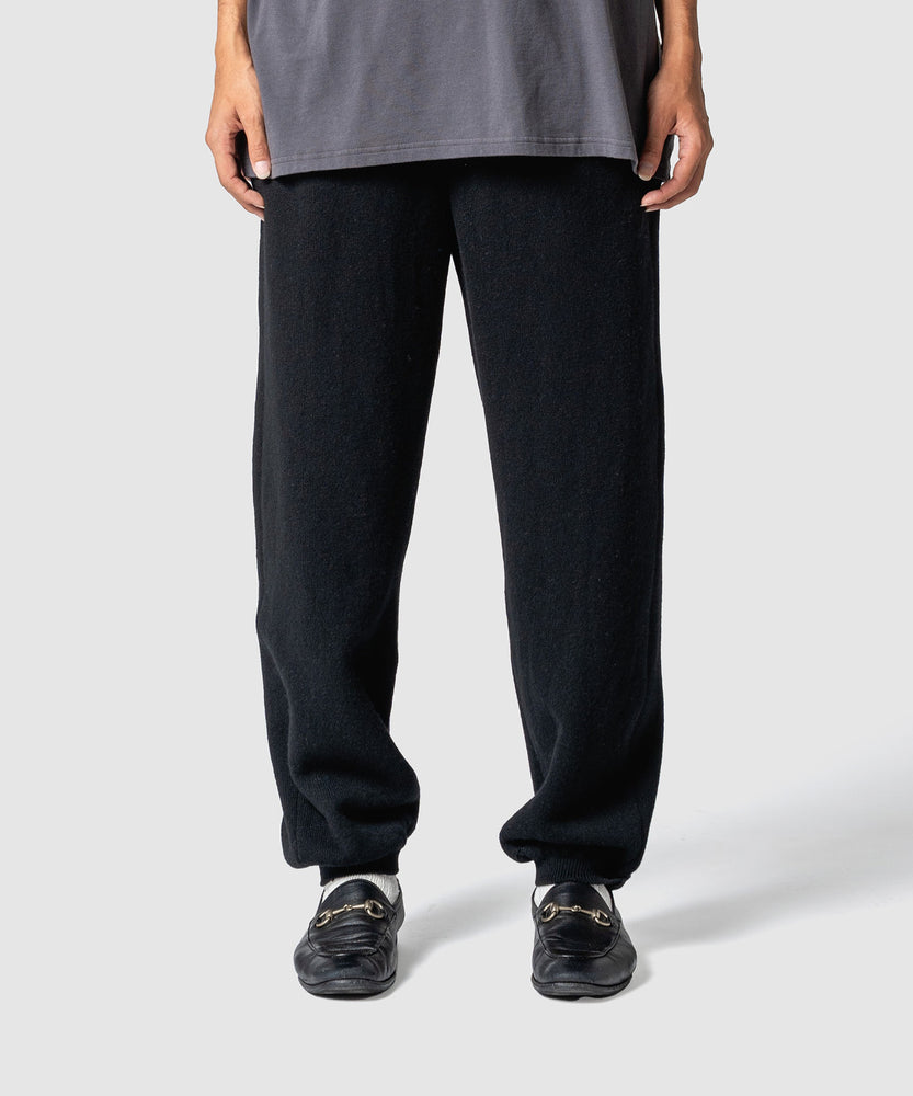 WOOL TERRY KNIT PANTS