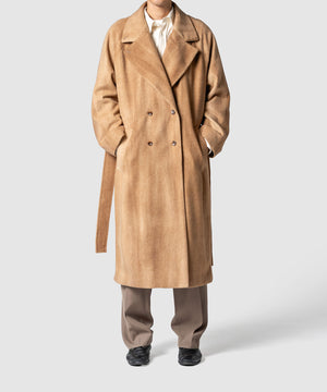 GRADATION WOOL MELTON COAT