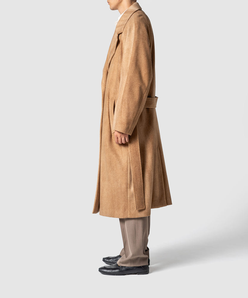 GRADATION WOOL MELTON COAT