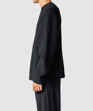 CABLE WOOL KNIT SWEATER