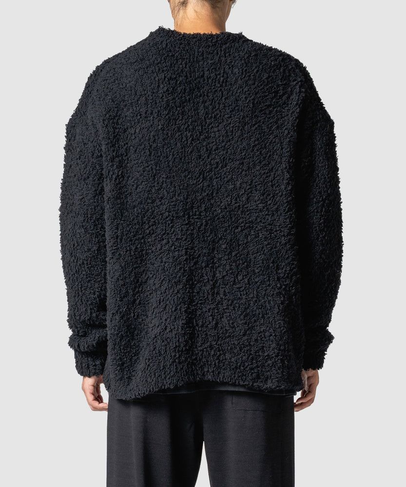 FUR WOOL KNIT CARDIGAN