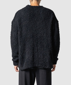 FUR WOOL KNIT CARDIGAN
