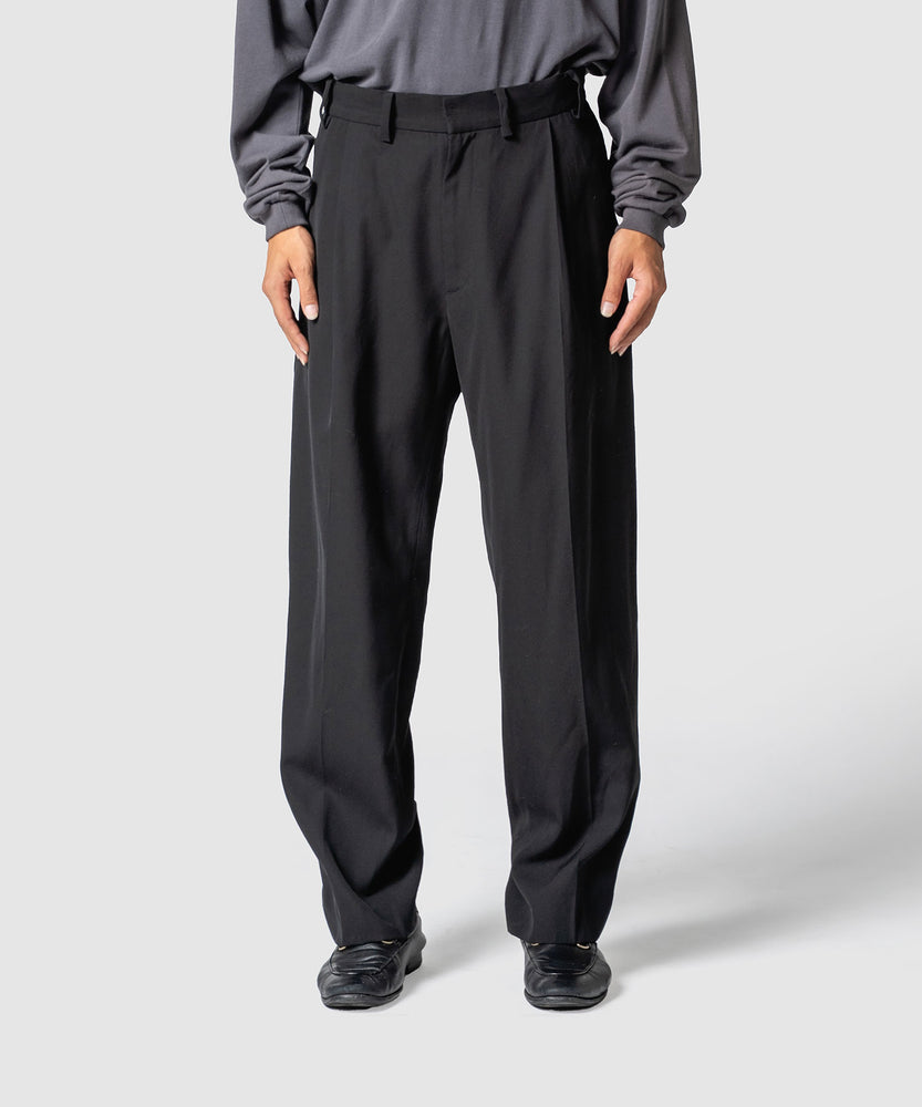 CLEAR WOOL TWILL PANTS