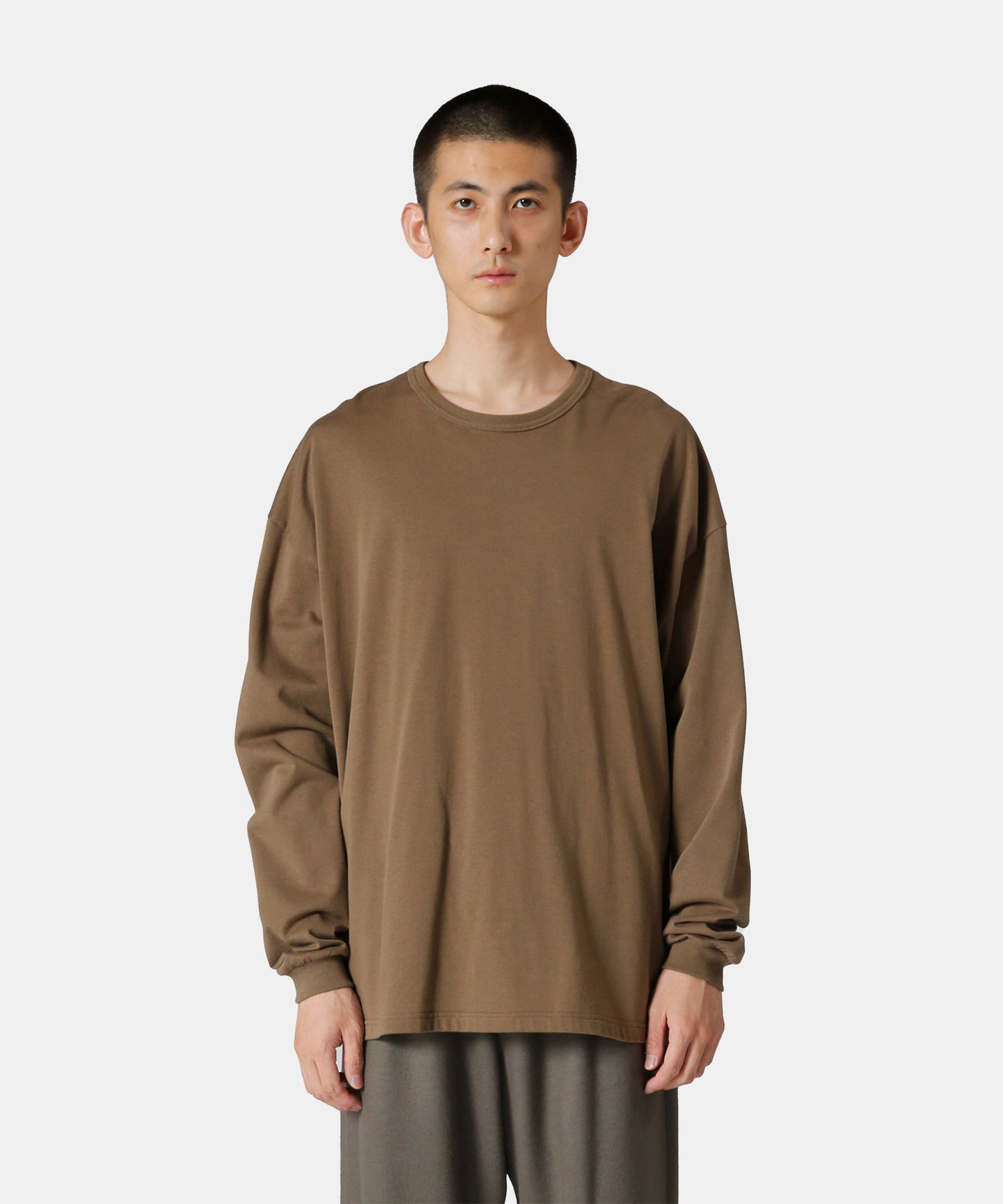 Recycled Organic Cotton Compact Terry Long-Sleeve T-Shirt