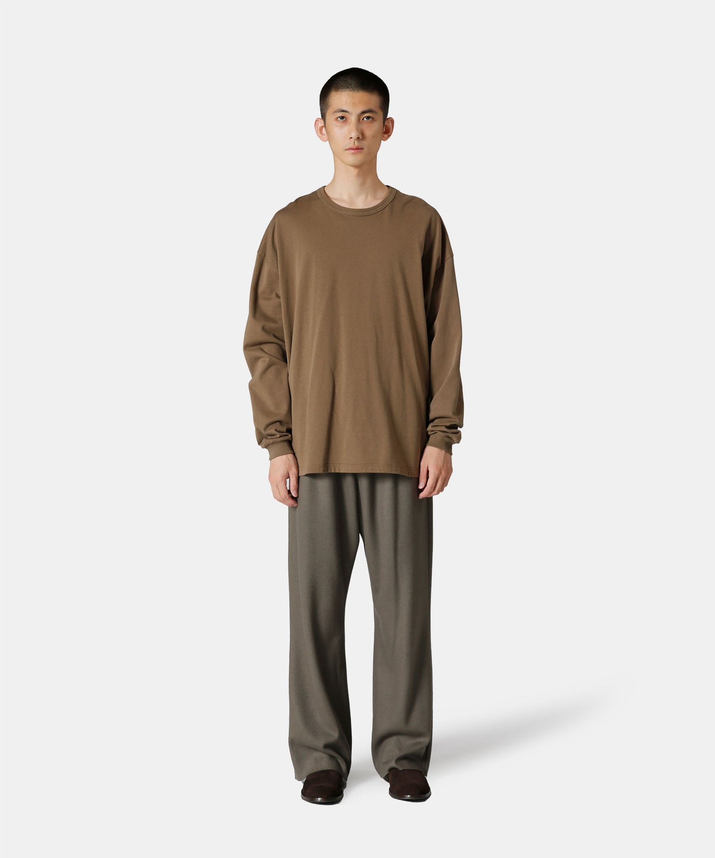 Recycled Organic Cotton Compact Terry Long-Sleeve T-Shirt