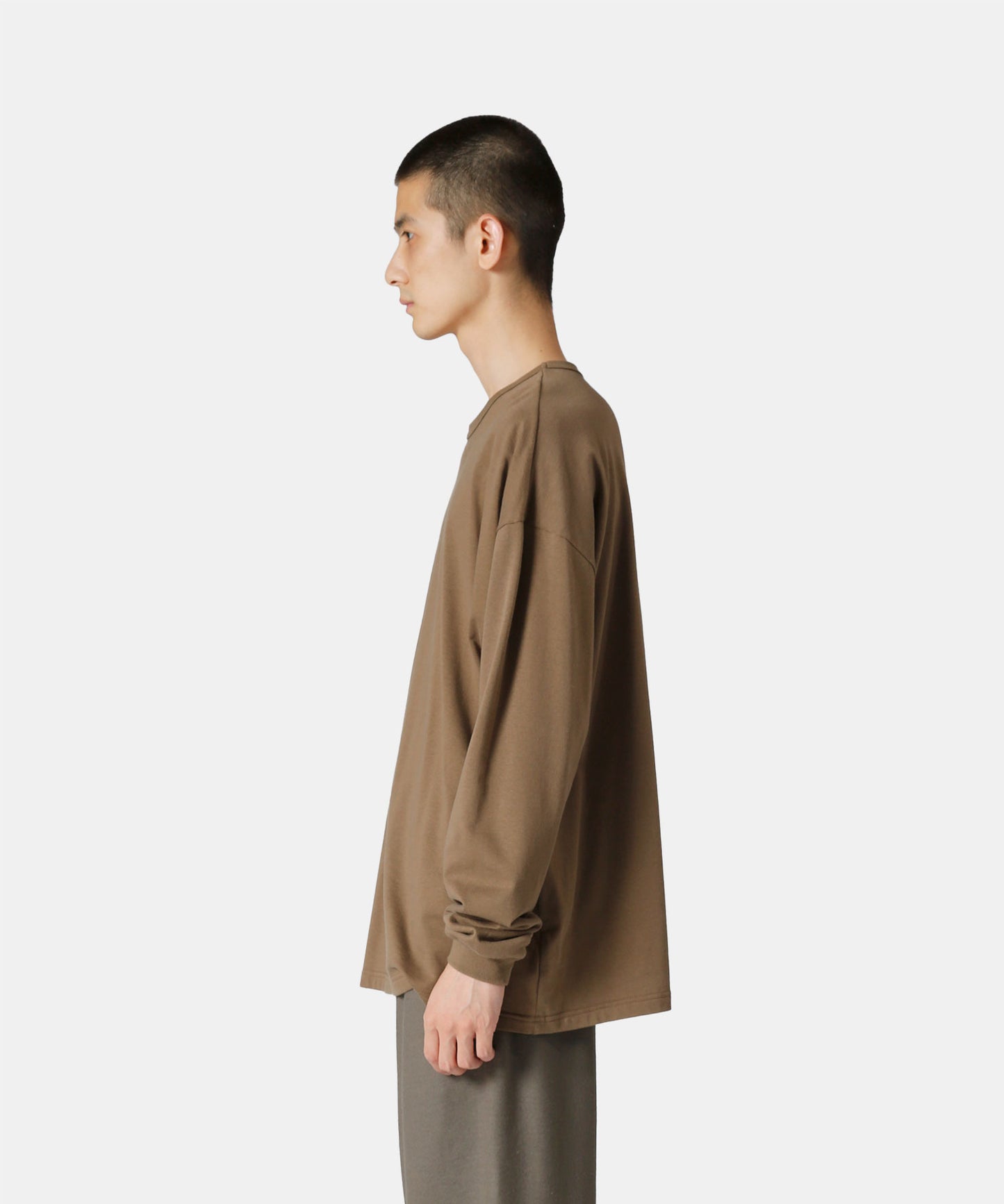 Recycled Organic Cotton Compact Terry Long-Sleeve T-Shirt