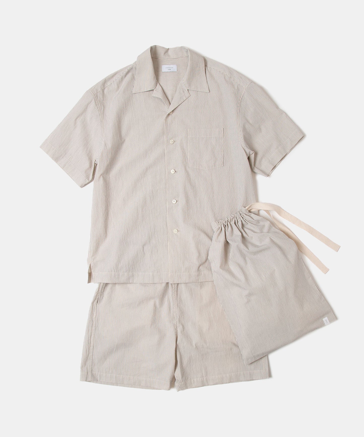 Organic Cotton Stripe Short Sleeve Shirt