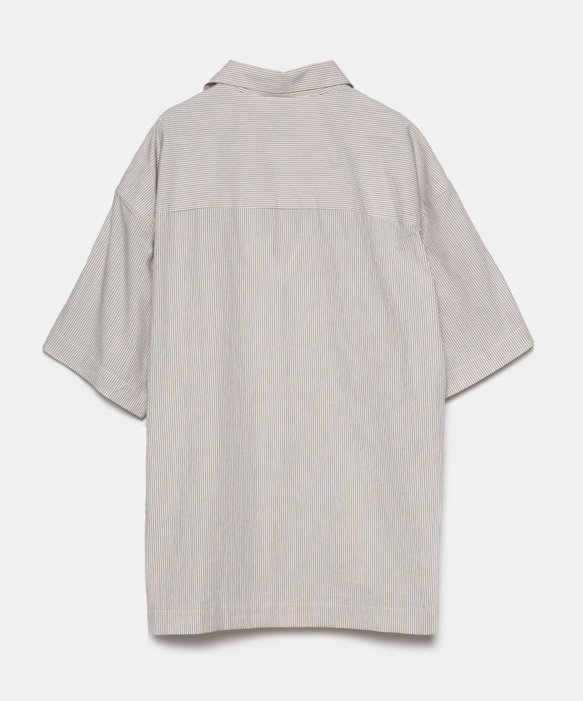 Organic Cotton Stripe Short Sleeve Shirt