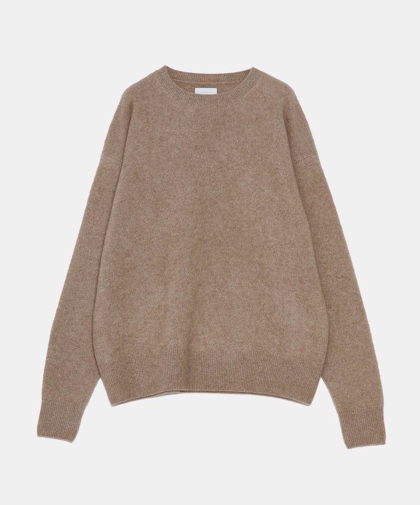 CASHMERE 100%PURE セーター Vネック カシミヤ ブラウン LL-